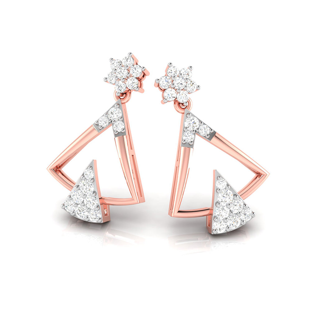 Latest earrings design Tuxy Lab Grown Diamond Earrings Fiona Diamonds