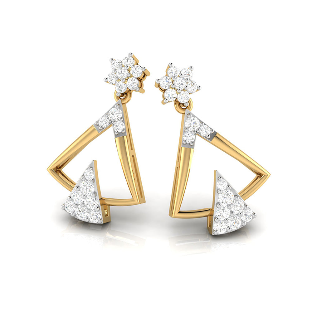 Latest earrings design Tuxy Lab Grown Diamond Earrings Fiona Diamonds