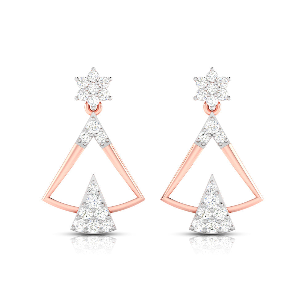Latest earrings design Tuxy Lab Grown Diamond Earrings Fiona Diamonds