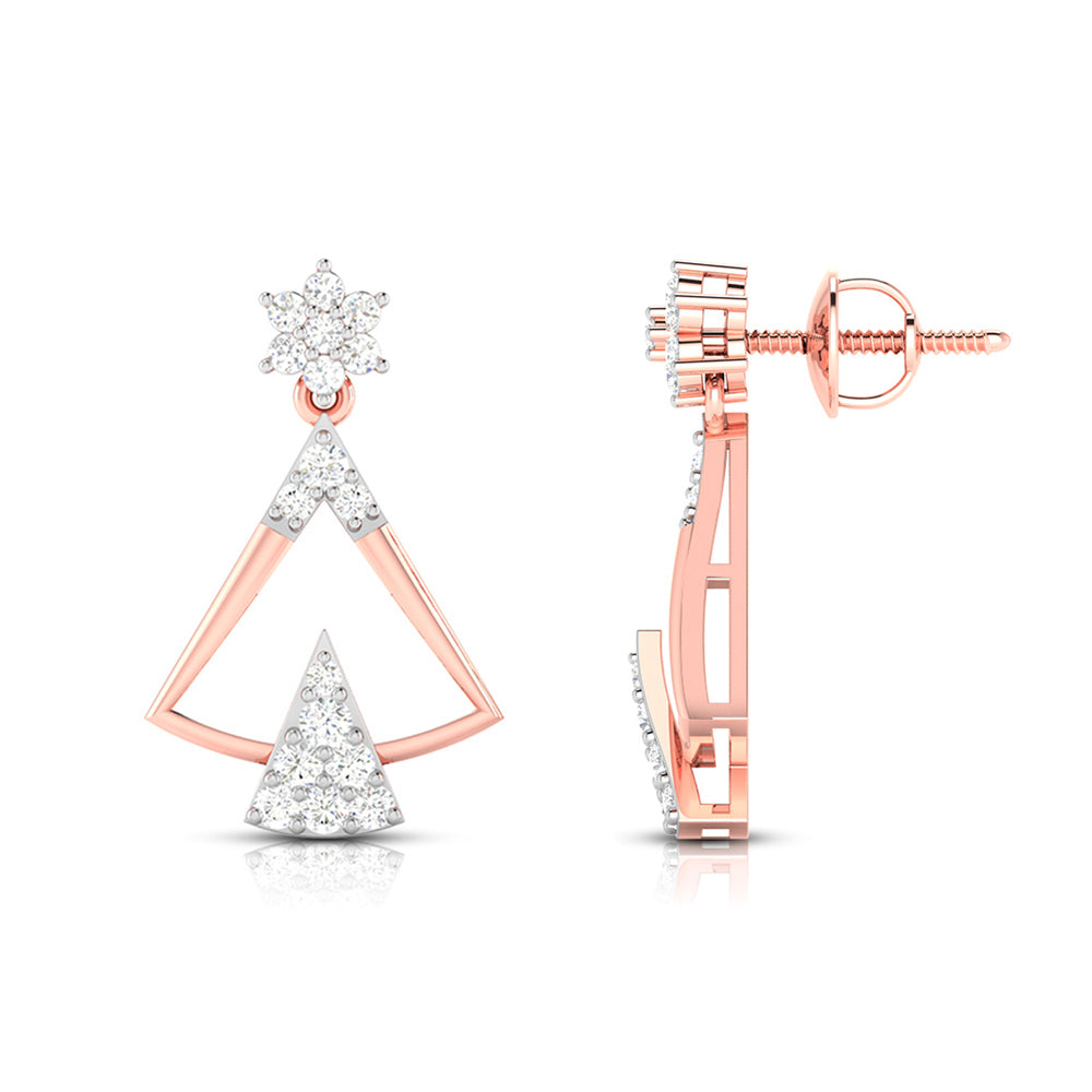 Latest earrings design Tuxy Lab Grown Diamond Earrings Fiona Diamonds