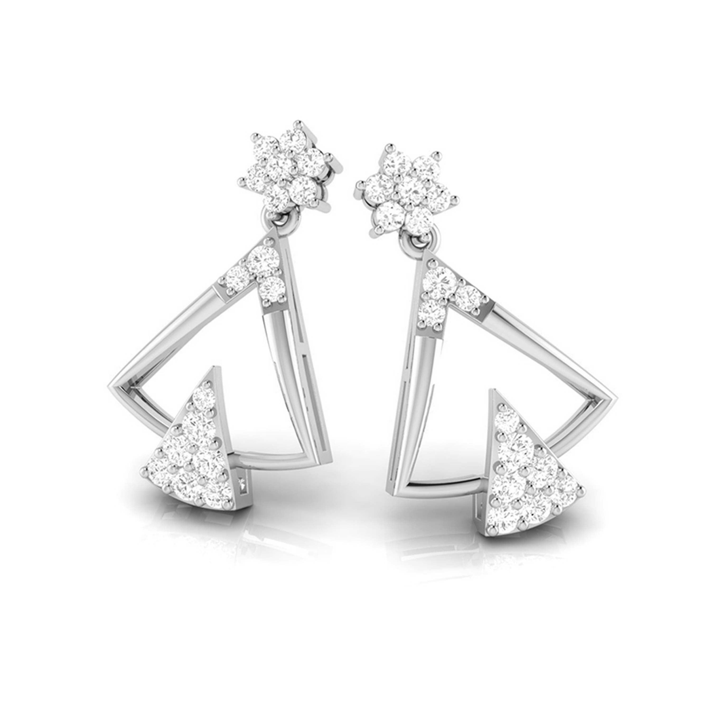 Latest earrings design Tuxy Lab Grown Diamond Earrings Fiona Diamonds