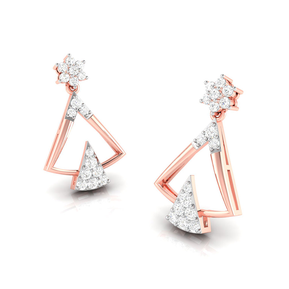 Latest earrings design Tuxy Lab Grown Diamond Earrings Fiona Diamonds