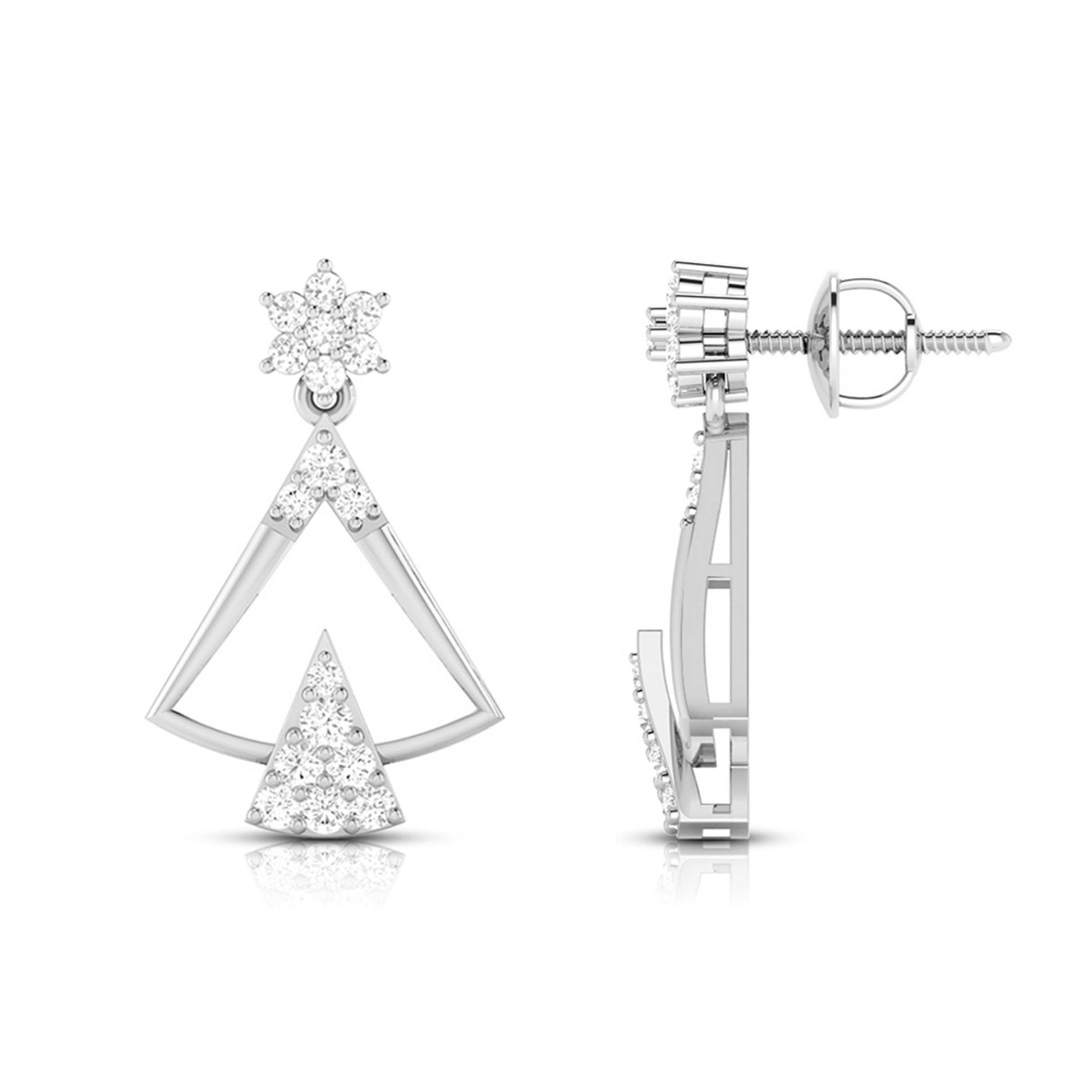 Latest earrings design Tuxy Lab Grown Diamond Earrings Fiona Diamonds