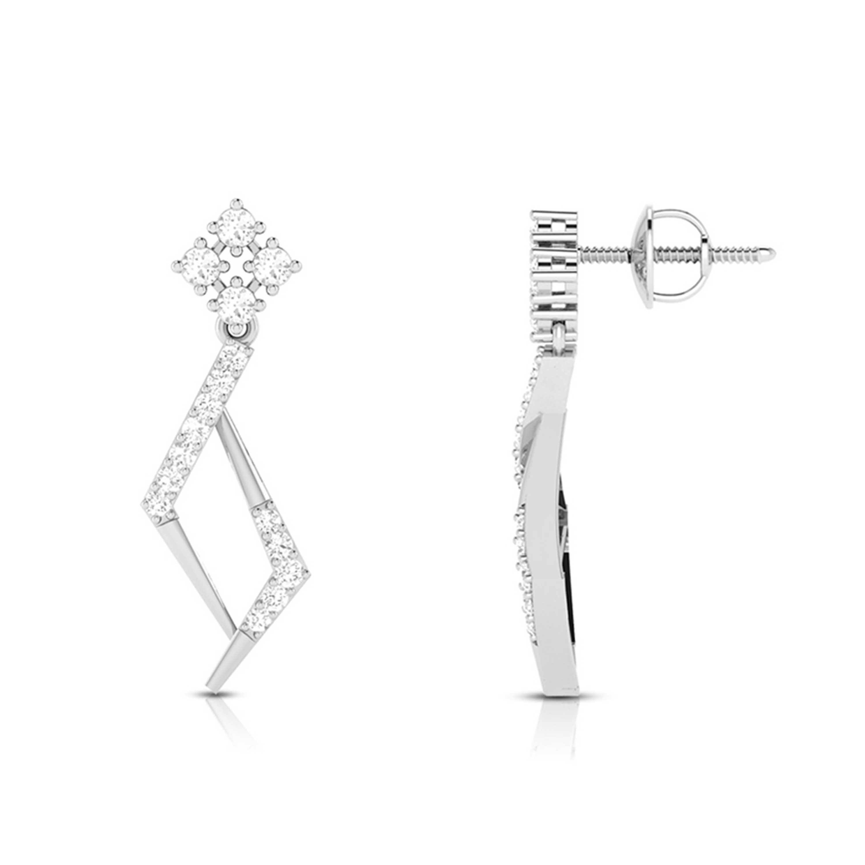 Small earrings design Frisky Lab Grown Diamond Earrings Fiona Diamonds