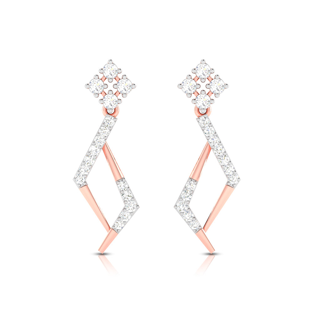 Small earrings design Frisky Lab Grown Diamond Earrings Fiona Diamonds