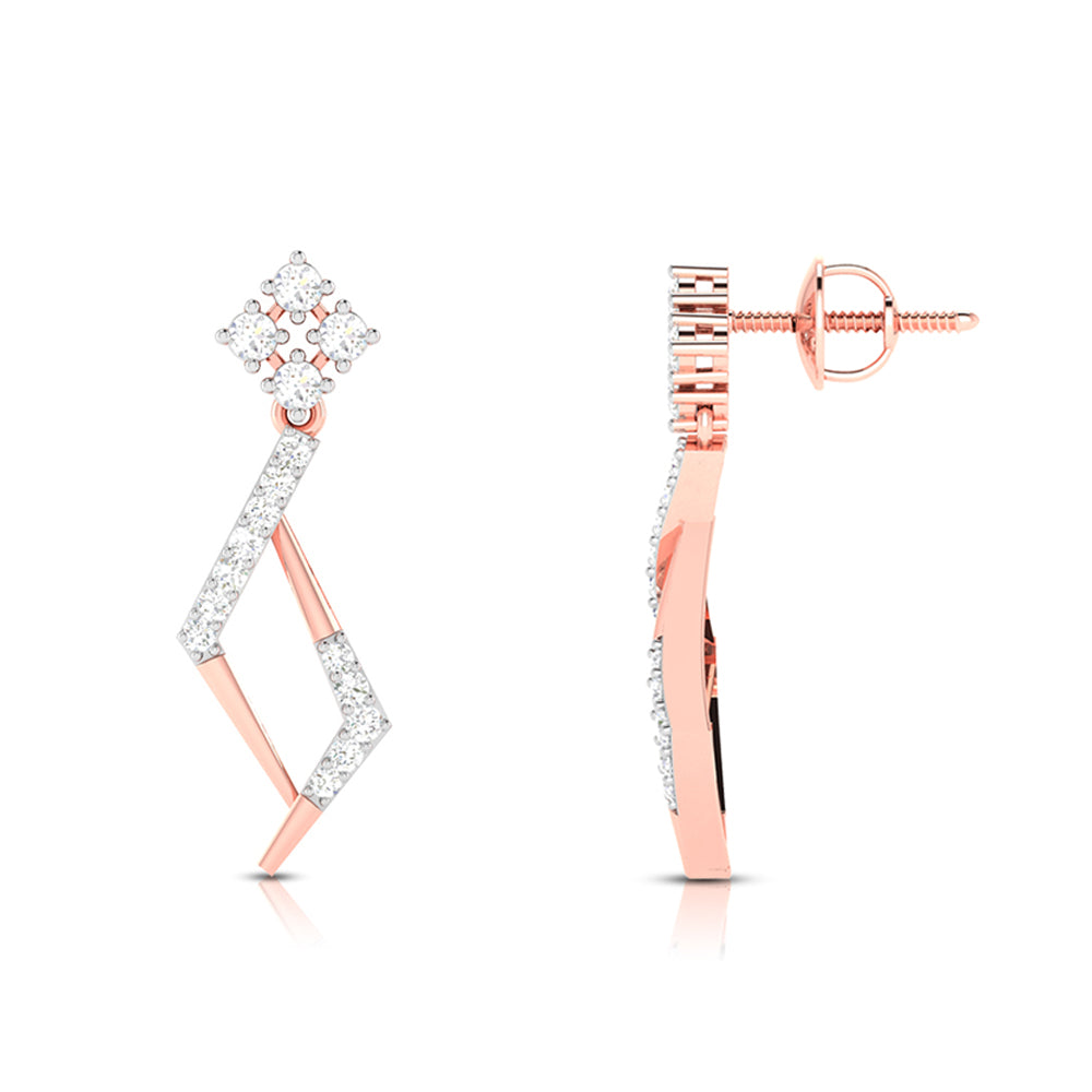 Small earrings design Frisky Lab Grown Diamond Earrings Fiona Diamonds