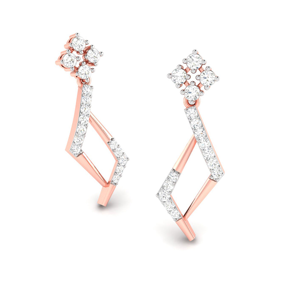 Small earrings design Frisky Lab Grown Diamond Earrings Fiona Diamonds