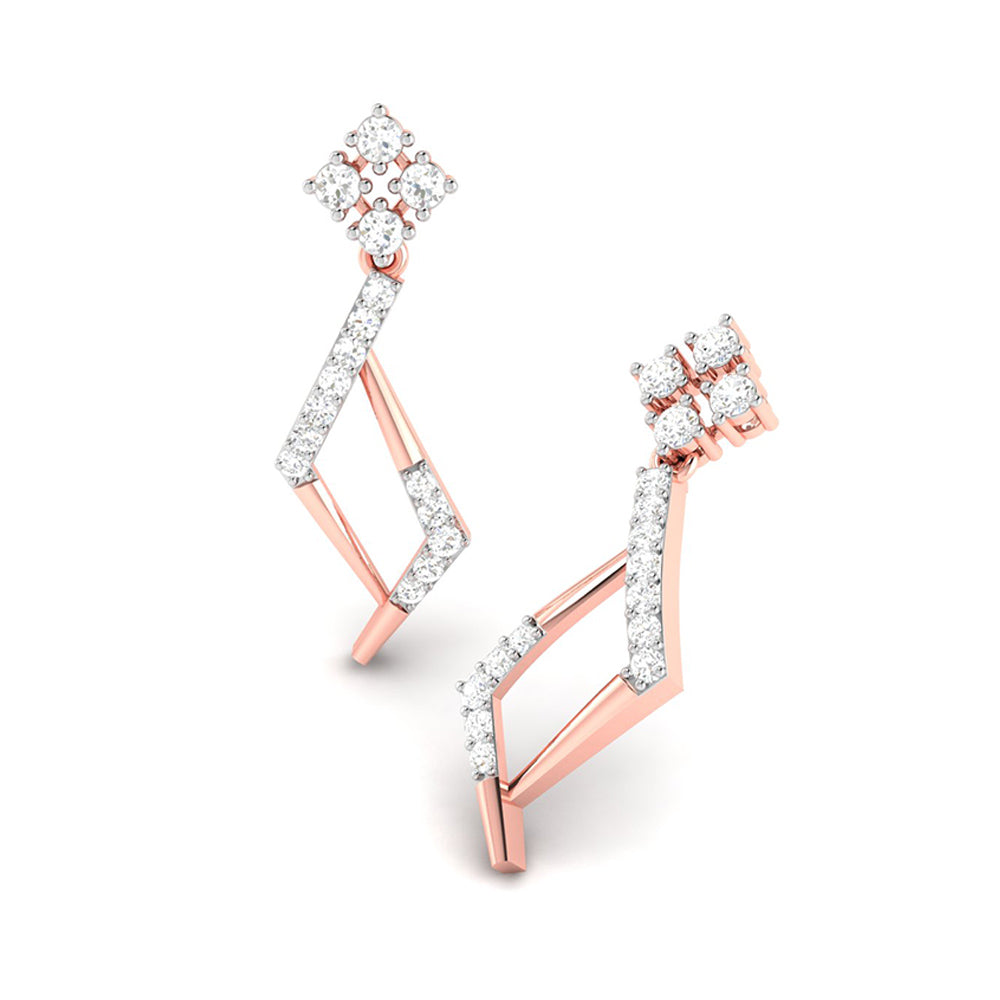 Small earrings design Frisky Lab Grown Diamond Earrings Fiona Diamonds