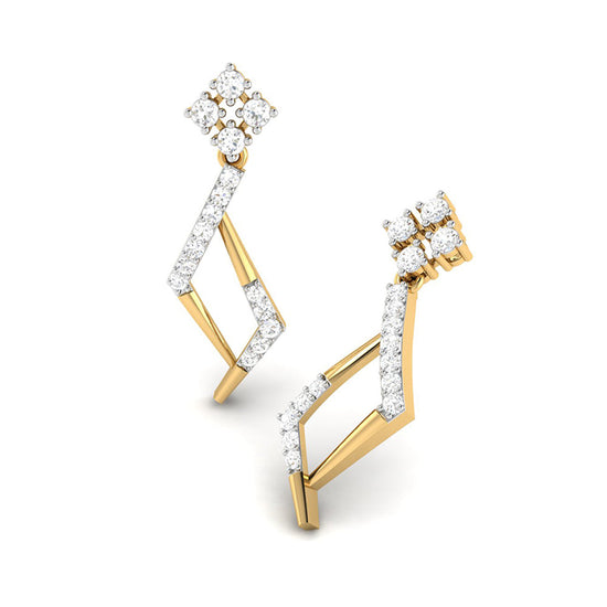 Small earrings design Frisky Lab Grown Diamond Earrings Fiona Diamonds