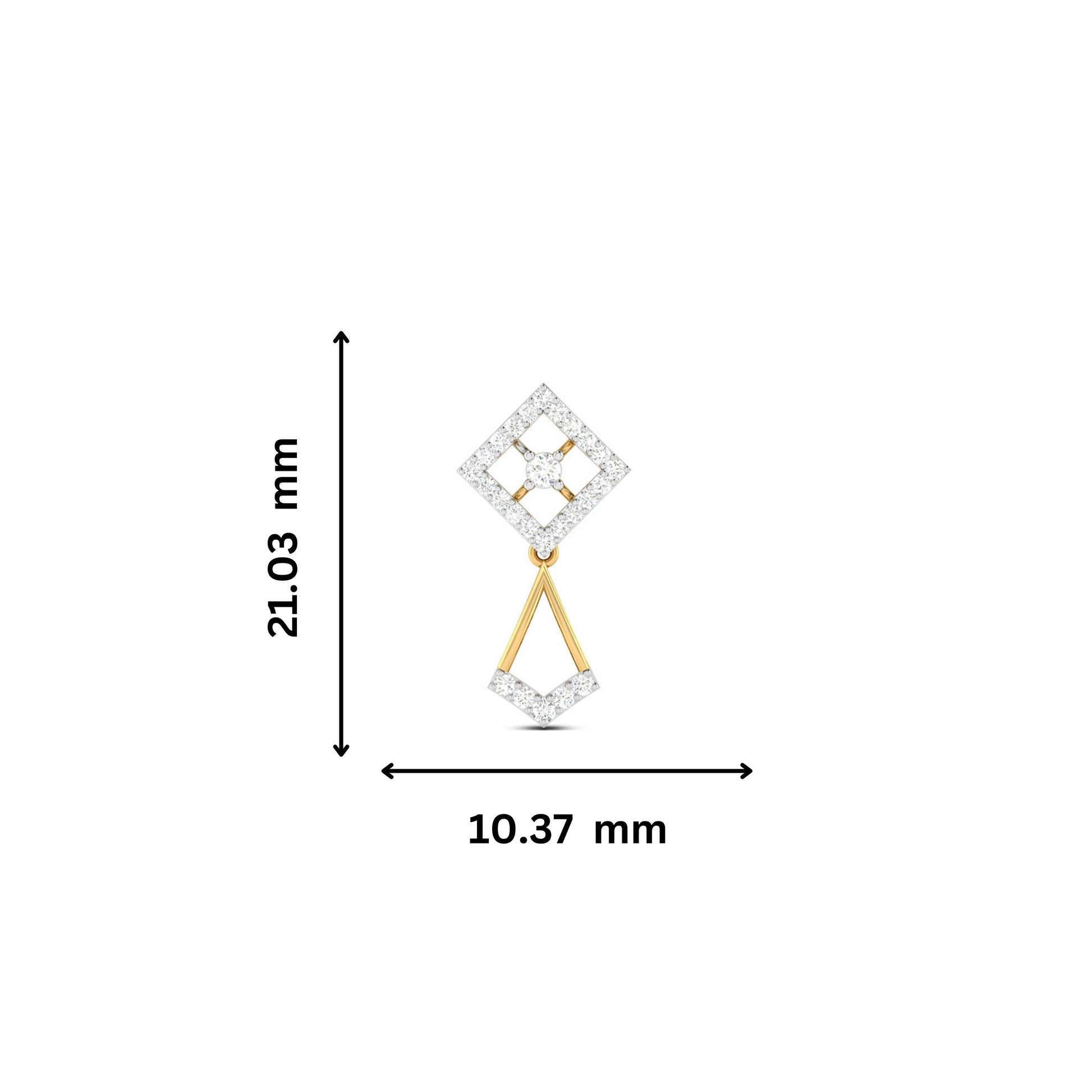 Daily wear earrings design Oigami Lab Grown Diamond Earrings Fiona Diamonds
