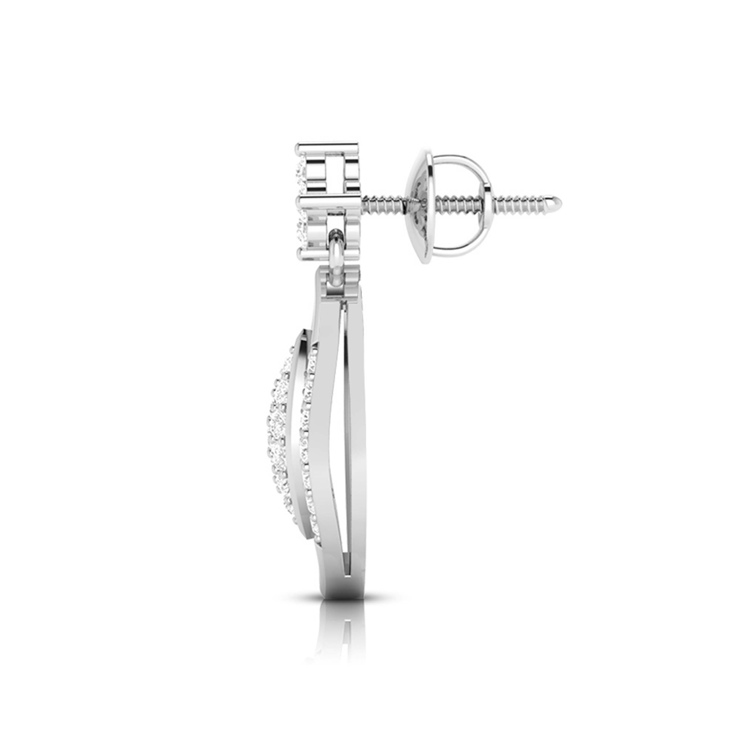 Fancy earrings design Tangram Lab Grown Diamond Earrings Fiona Diamonds