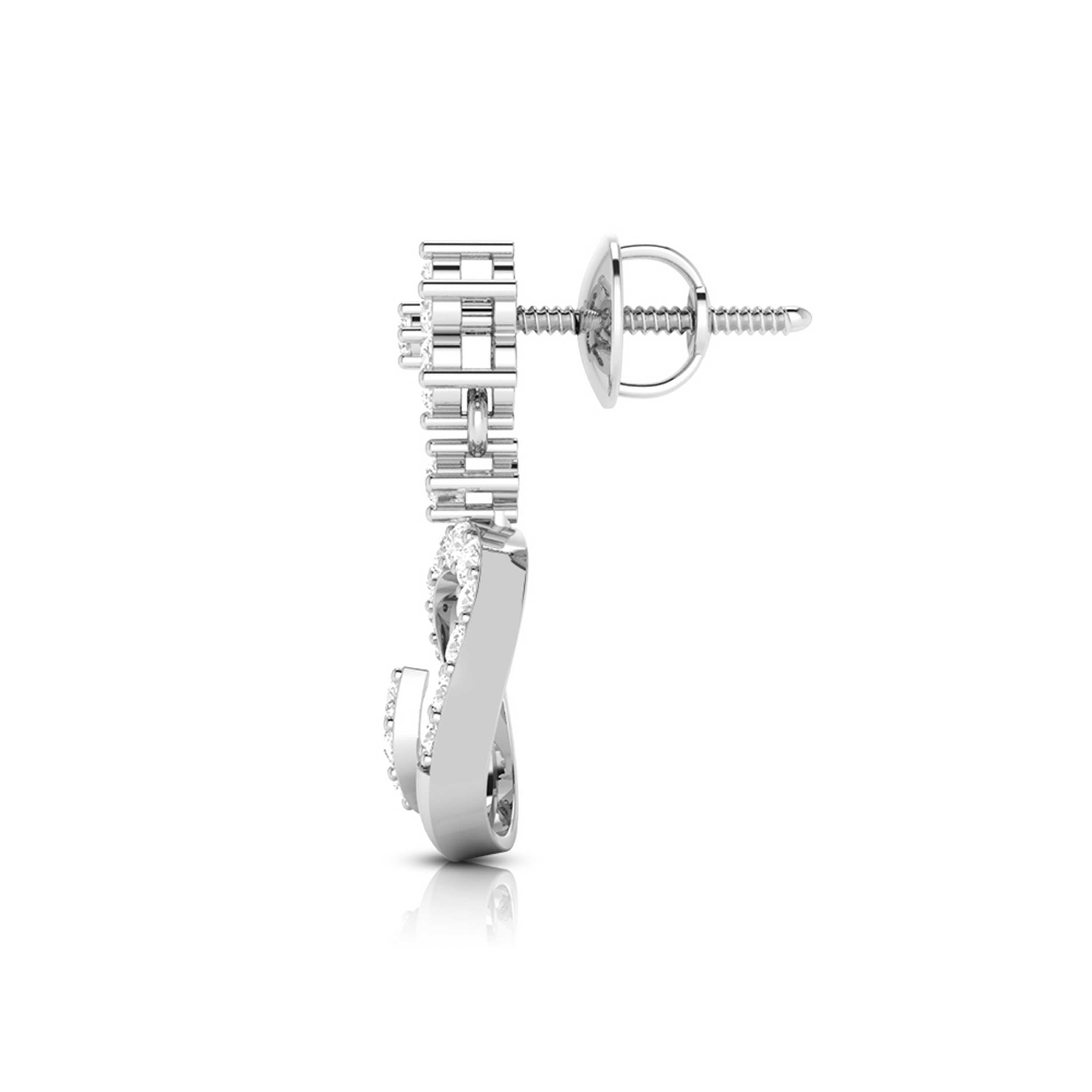 Fancy earrings design Topliner Lab Grown Diamond Earrings Fiona Diamonds