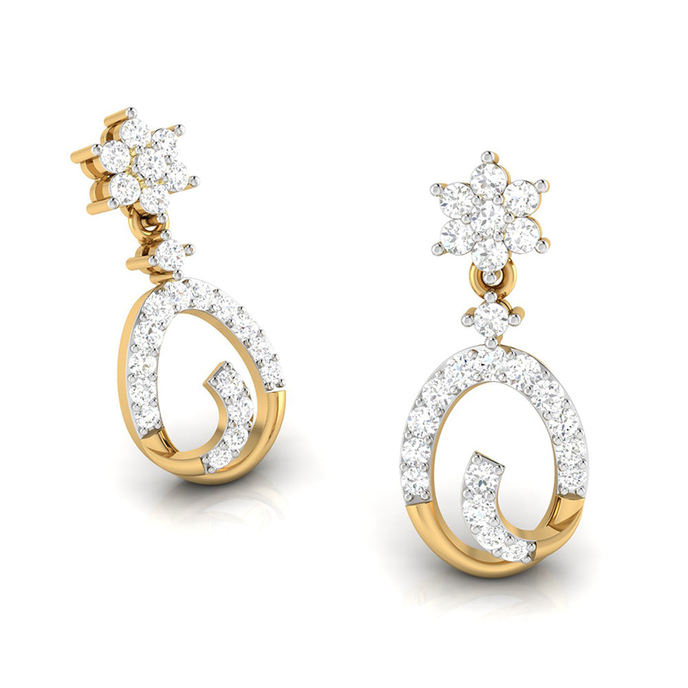 Fancy earrings design Topliner Lab Grown Diamond Earrings Fiona Diamonds