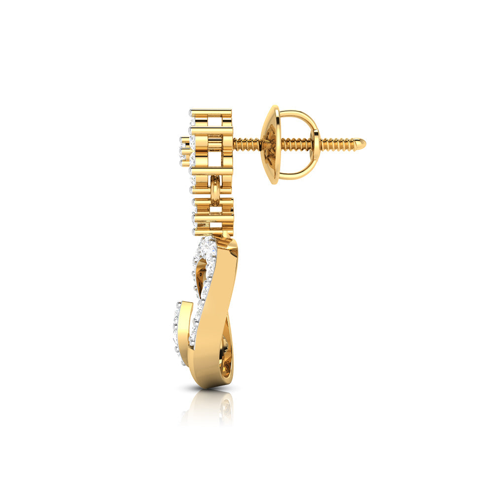Fancy earrings design Topliner Lab Grown Diamond Earrings Fiona Diamonds