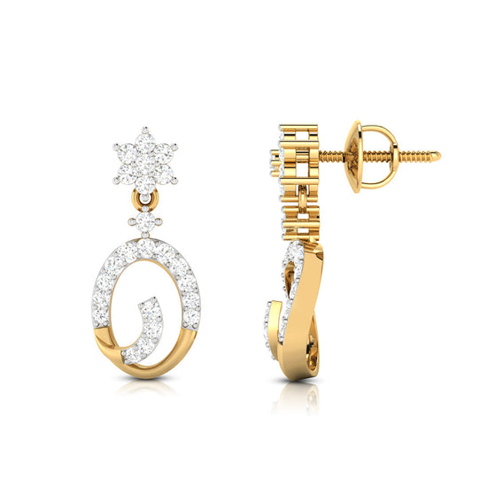 Fancy earrings design Topliner Lab Grown Diamond Earrings Fiona Diamonds