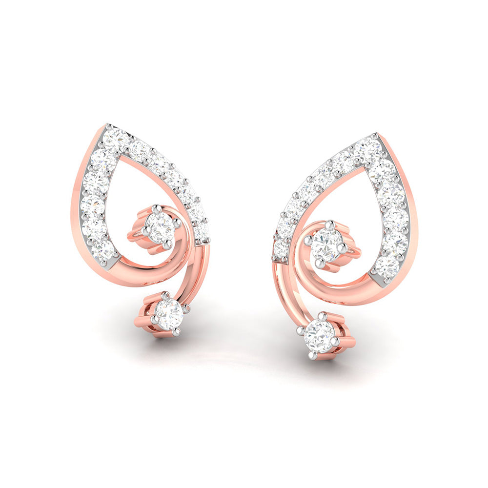 Designer earrings collection Fuzzy Lab Grown Diamond Earrings Fiona Diamonds