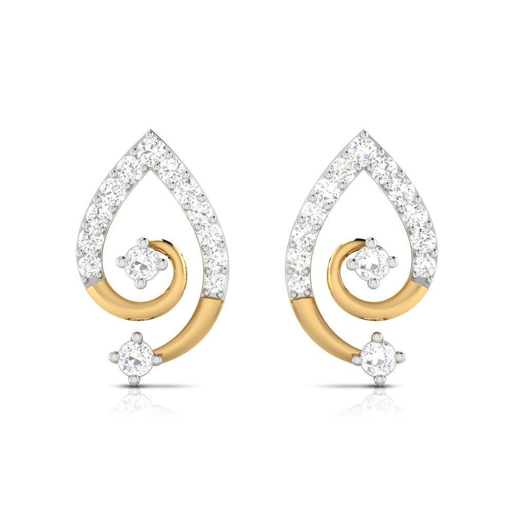Designer earrings collection Fuzzy Lab Grown Diamond Earrings Fiona Diamonds