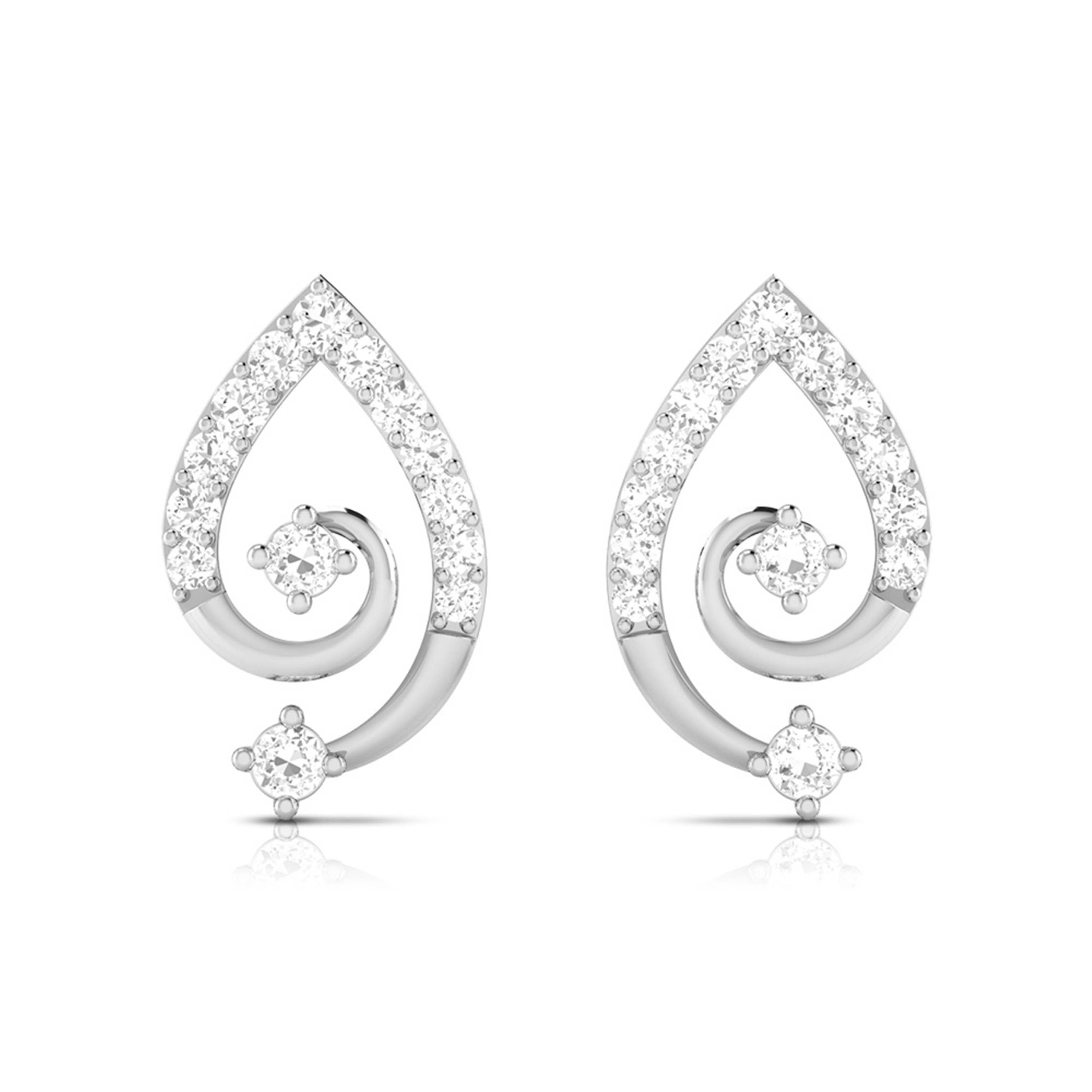 Designer earrings collection Fuzzy Lab Grown Diamond Earrings Fiona Diamonds