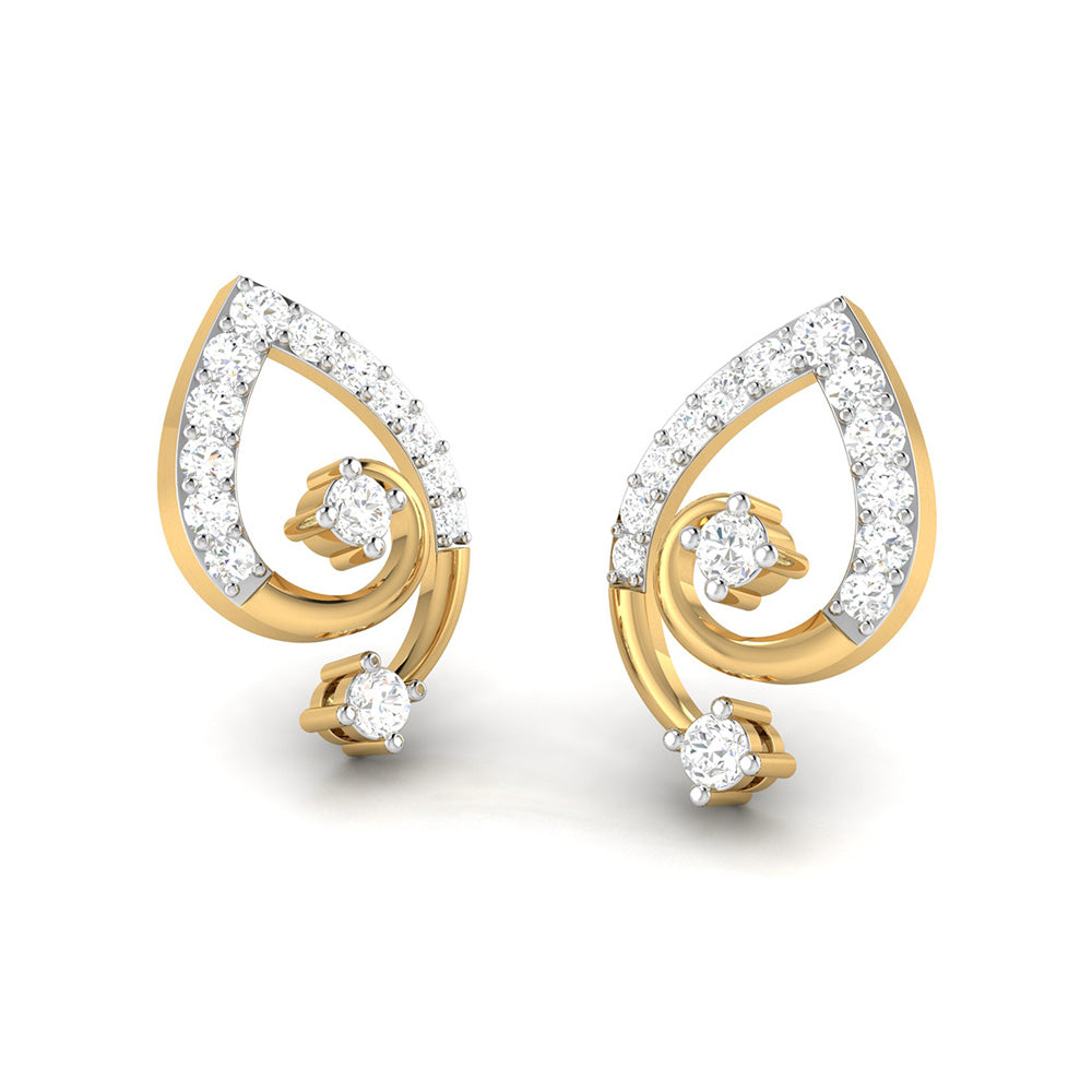 Designer earrings collection Fuzzy Lab Grown Diamond Earrings Fiona Diamonds
