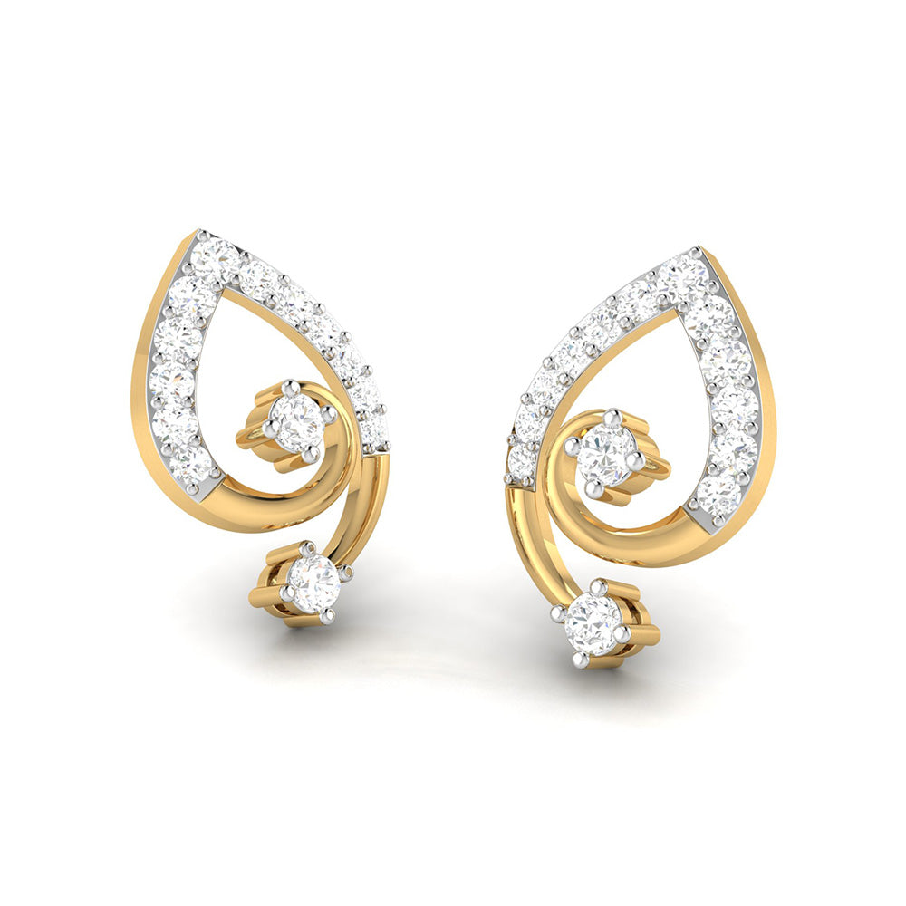 Load image into Gallery viewer, Designer earrings collection Fuzzy Lab Grown Diamond Earrings Fiona Diamonds

