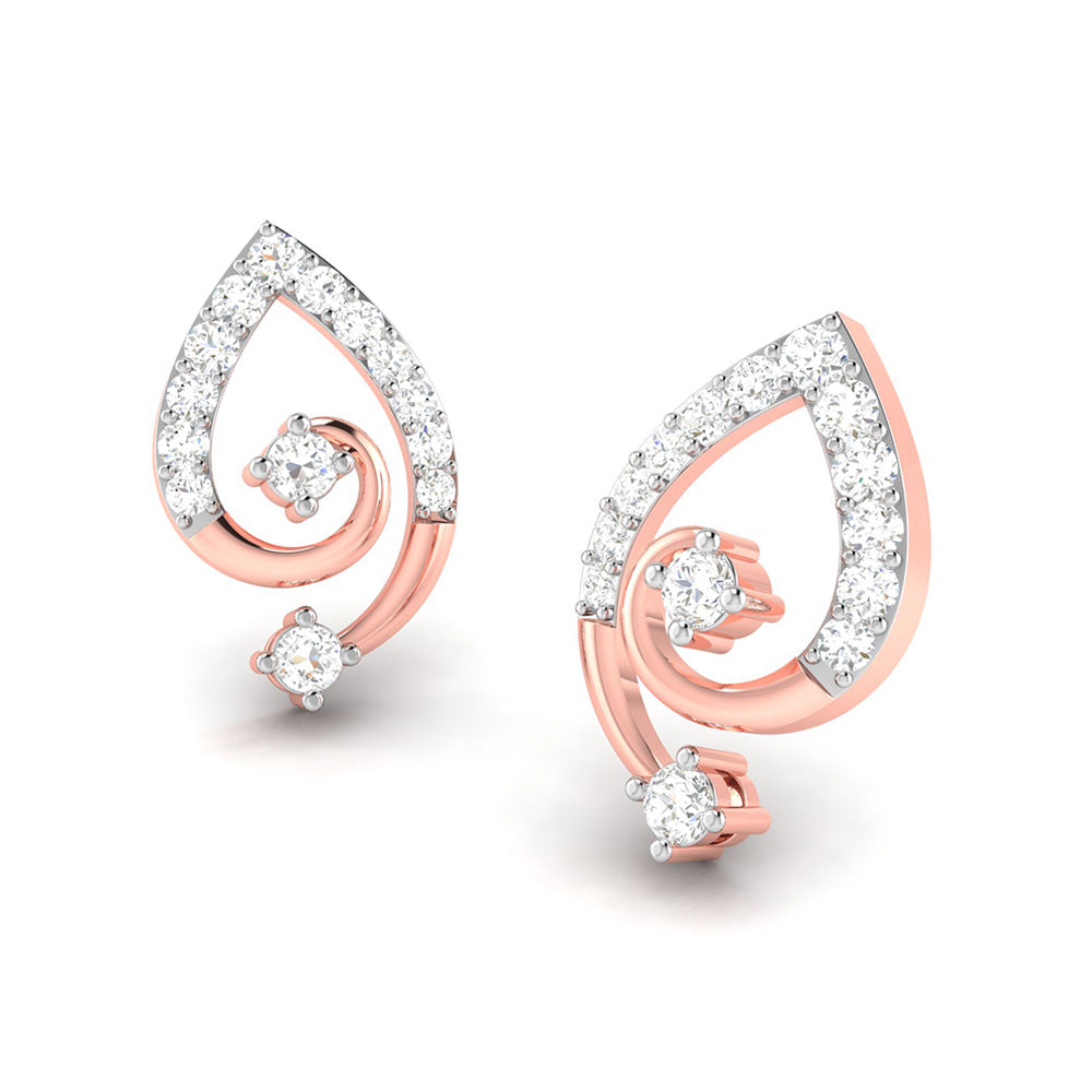 Designer earrings collection Fuzzy Lab Grown Diamond Earrings Fiona Diamonds