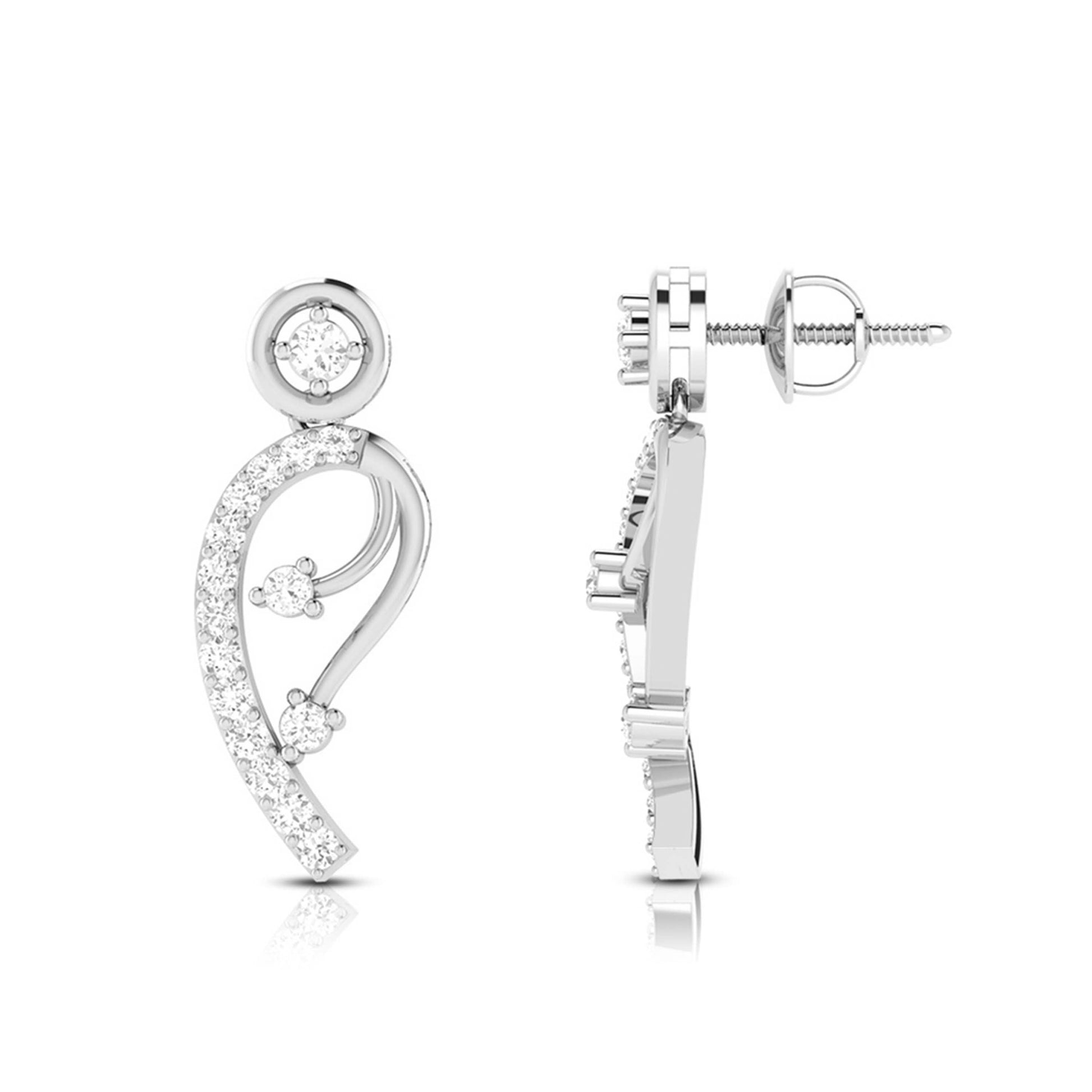 Latest earrings design Headliner Lab Grown Diamond Earrings Fiona Diamonds