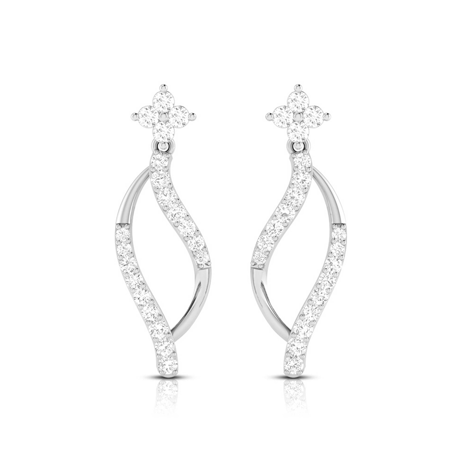 Designer earrings collection Luminary Lab Grown Diamond  Earrings Fiona Diamonds