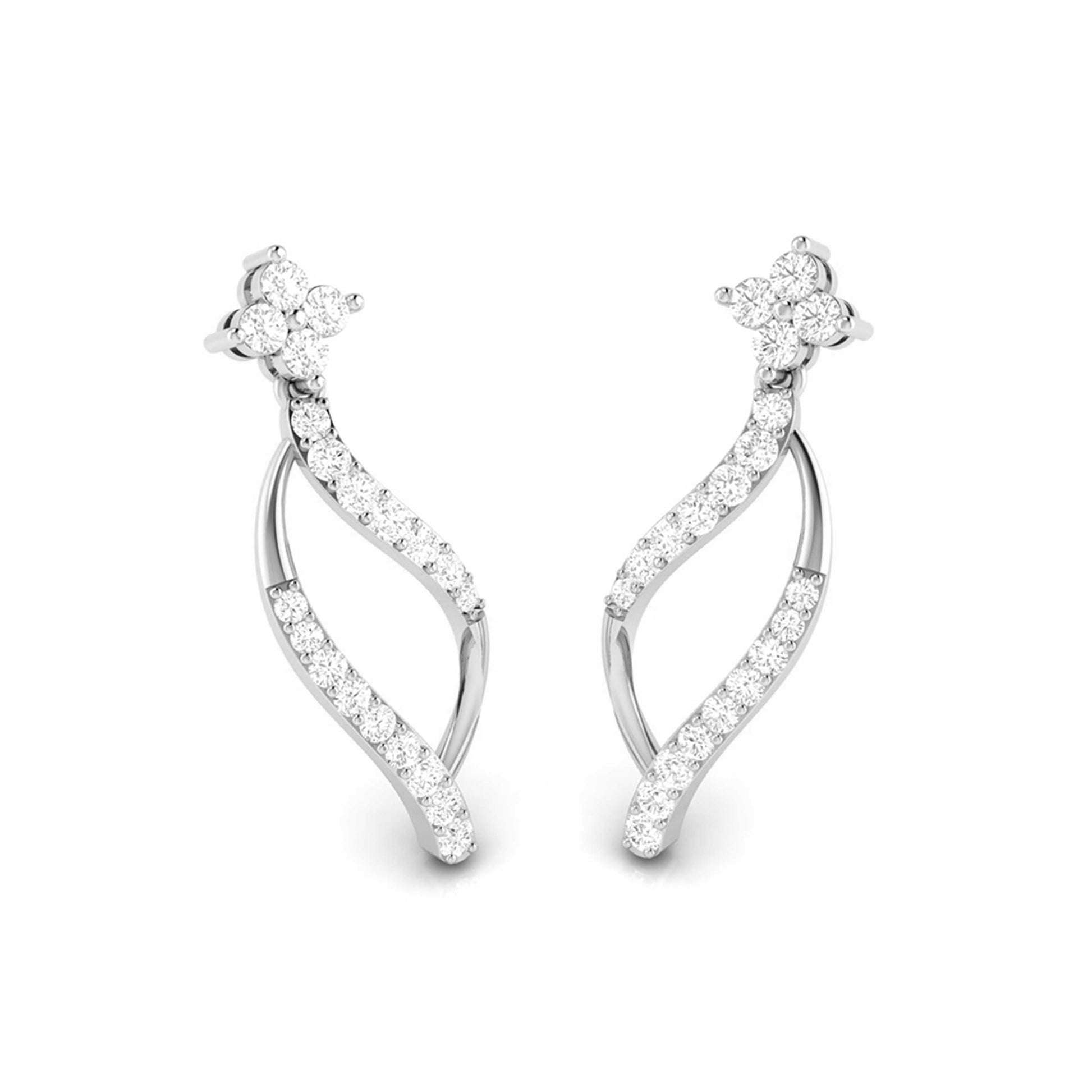 Designer earrings collection Luminary Lab Grown Diamond  Earrings Fiona Diamonds