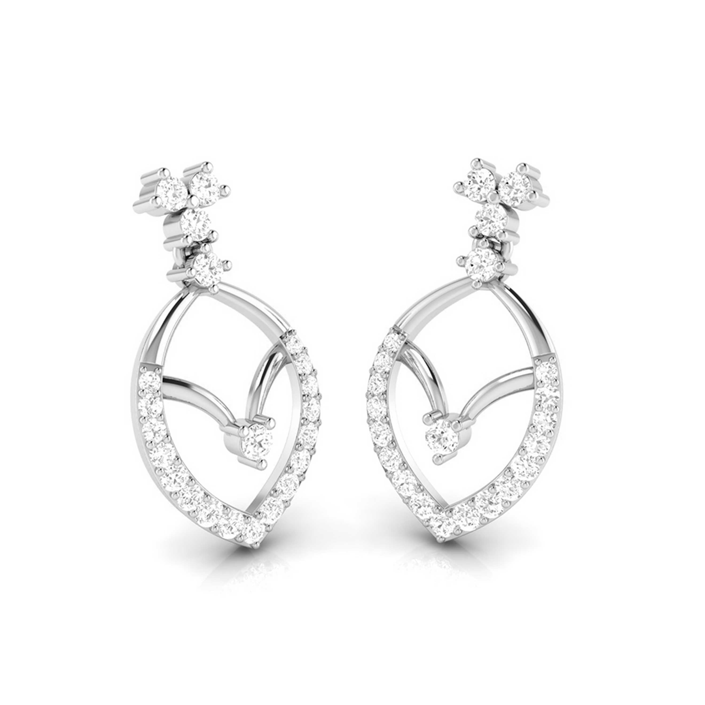 Small earrings design Empress Lab Grown Diamond Earrings Fiona Diamonds
