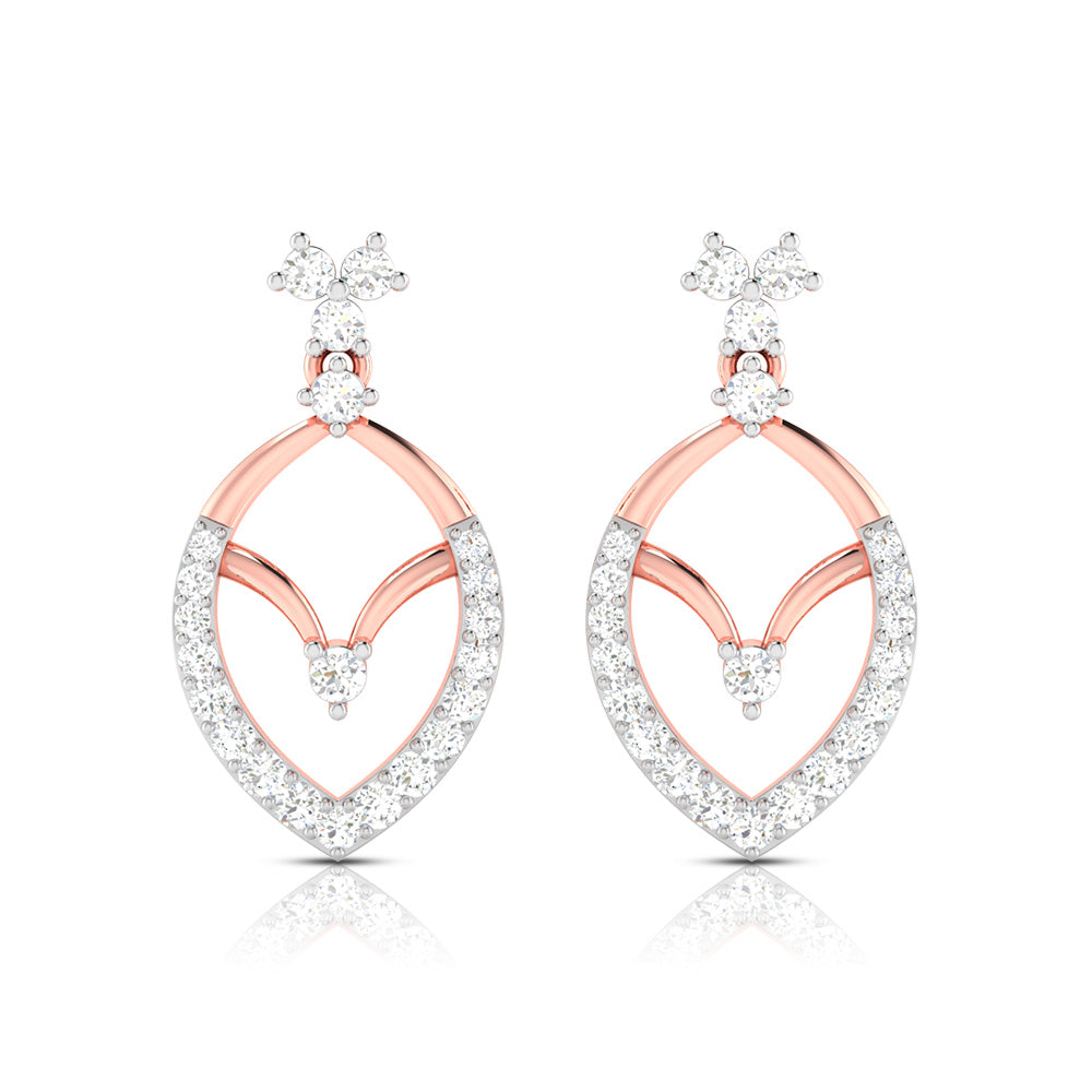Small earrings design Empress Lab Grown Diamond Earrings Fiona Diamonds