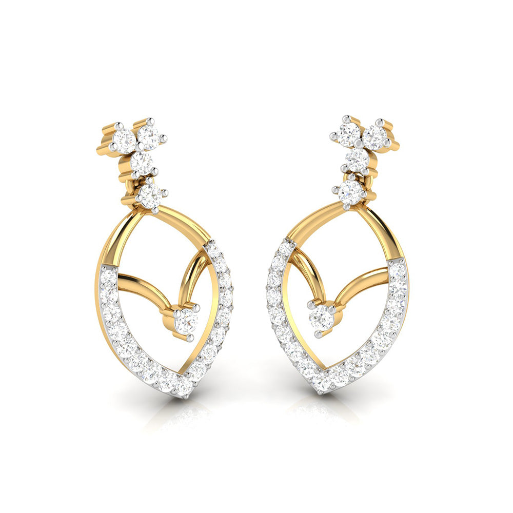 Small earrings design Empress Lab Grown Diamond Earrings Fiona Diamonds