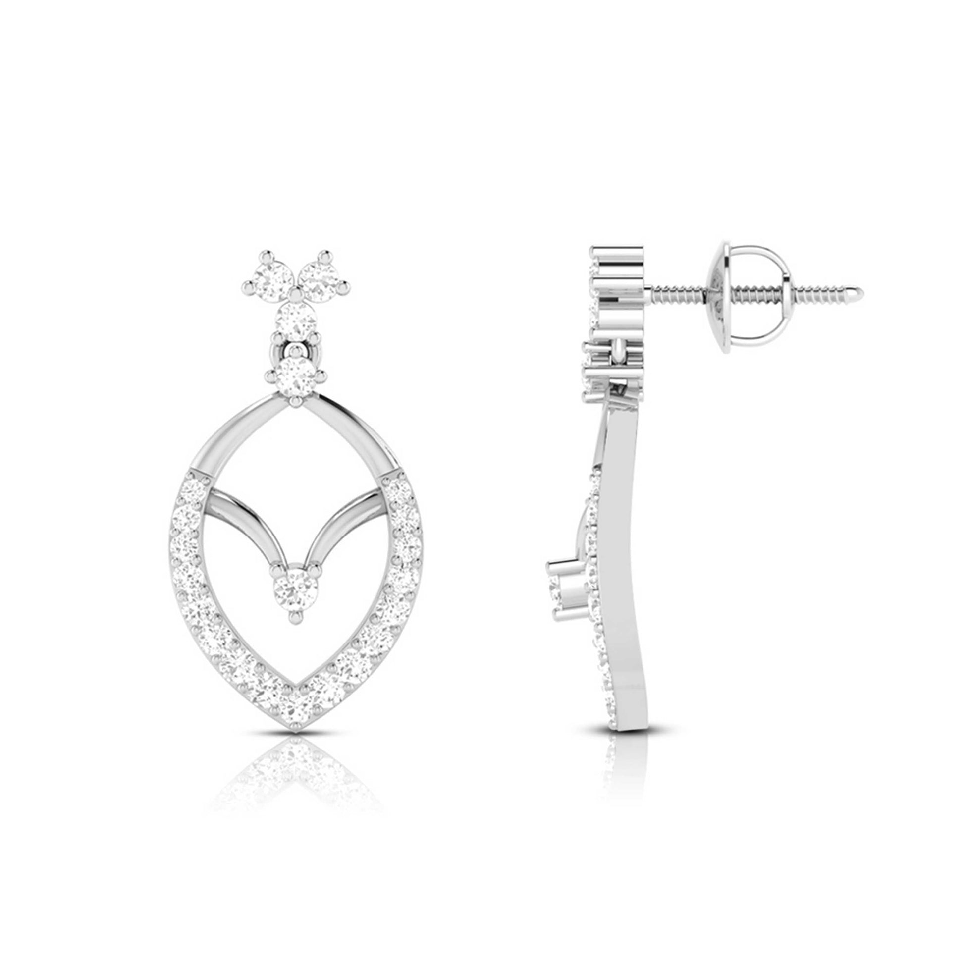 Small earrings design Empress Lab Grown Diamond Earrings Fiona Diamonds