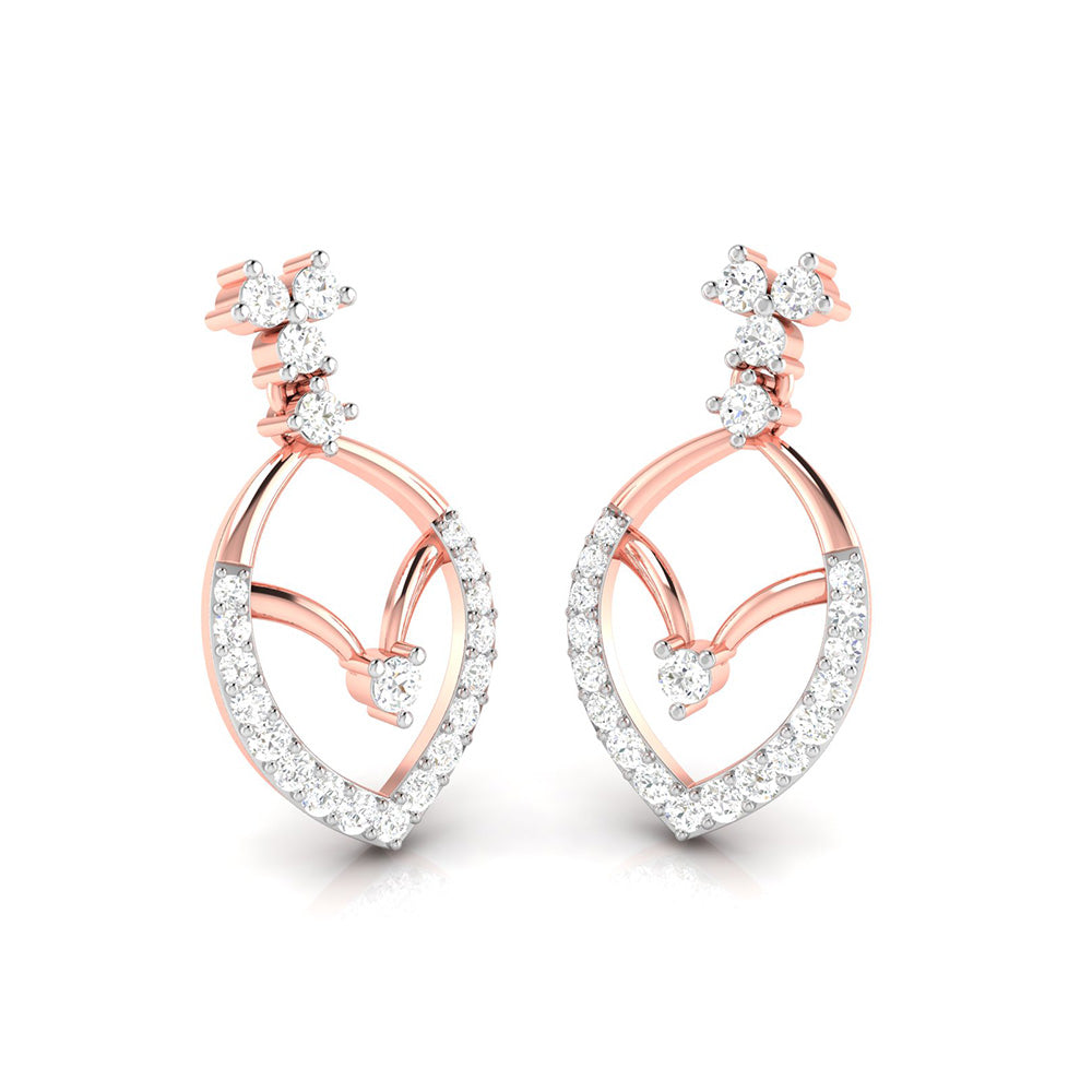 Small earrings design Empress Lab Grown Diamond Earrings Fiona Diamonds