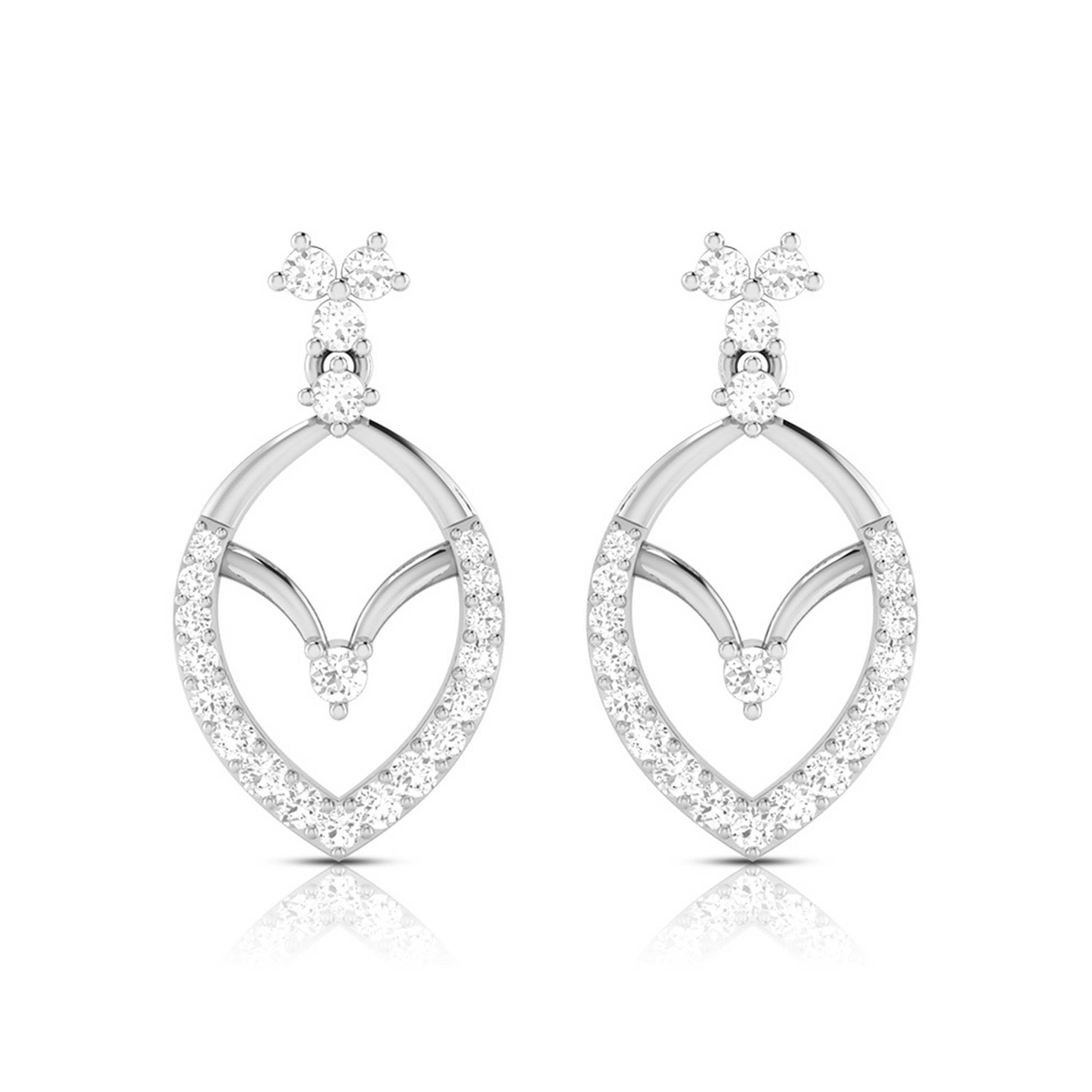 Small earrings design Empress Lab Grown Diamond Earrings Fiona Diamonds