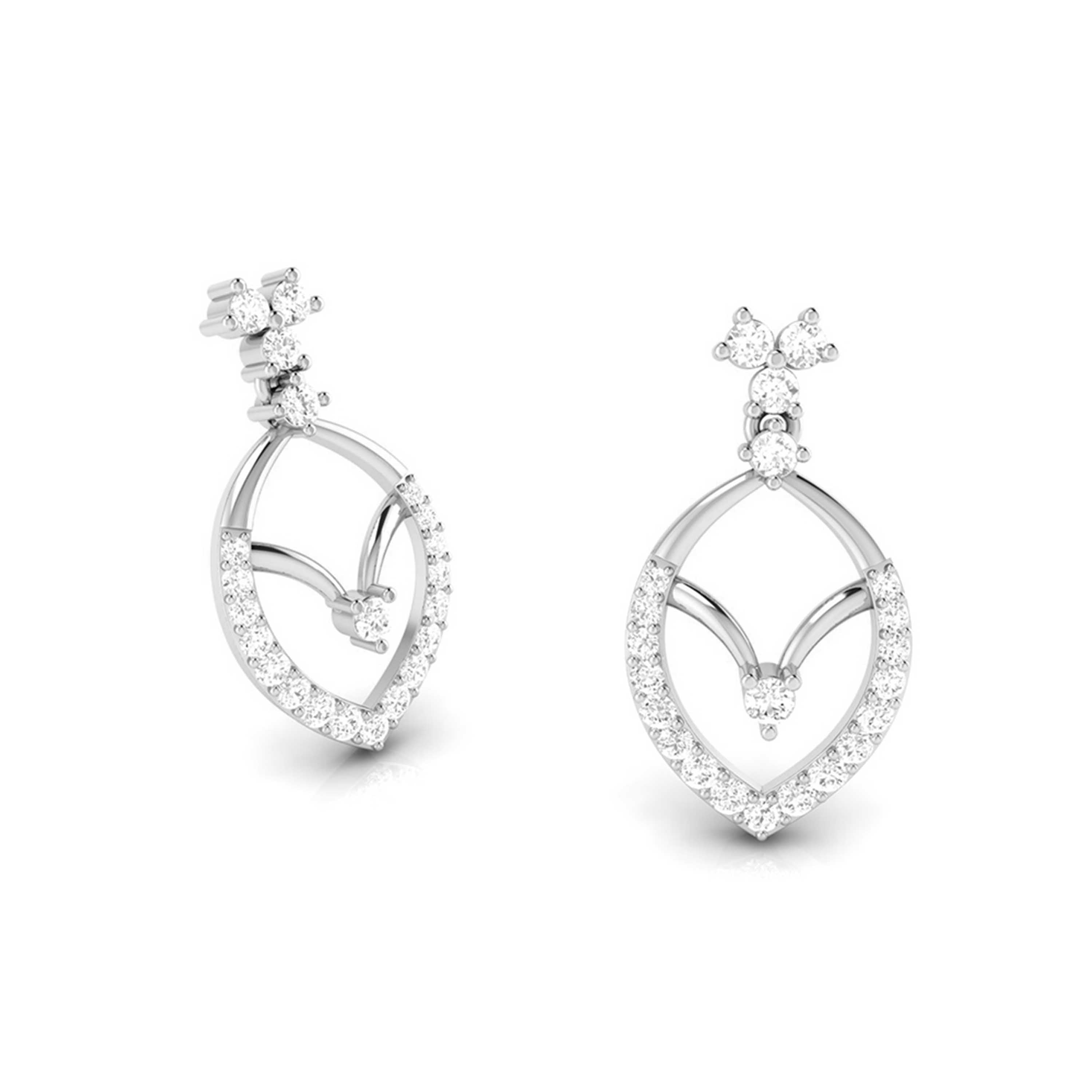 Small earrings design Empress Lab Grown Diamond Earrings Fiona Diamonds