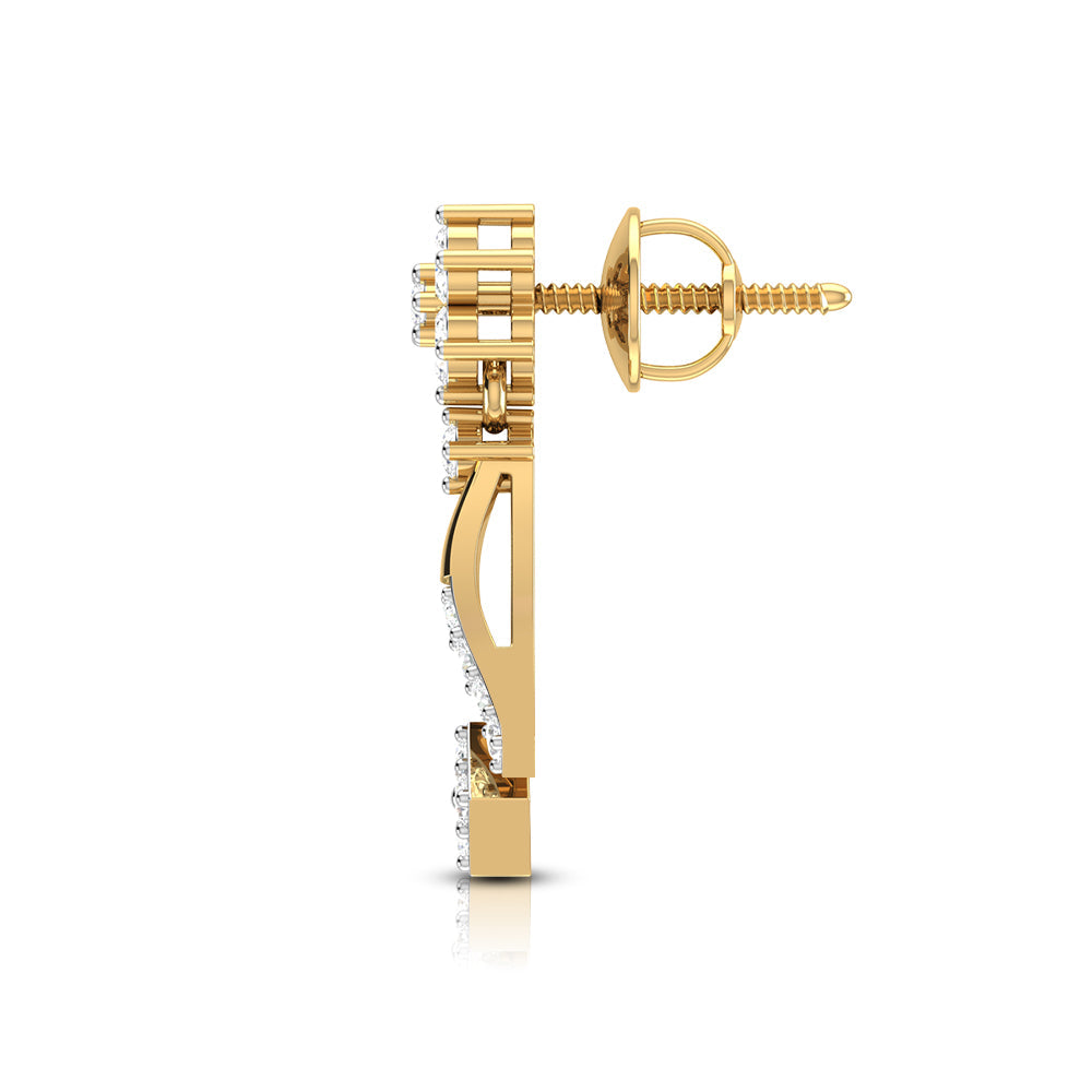 Daily wear earrings design Bilix Lab Grown Diamond Earrings Fiona Diamonds