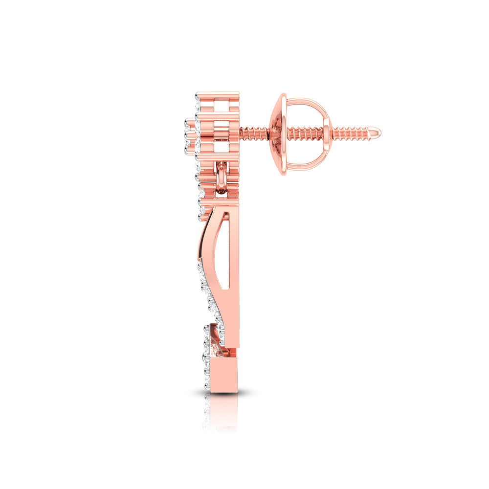 Daily wear earrings design Bilix Lab Grown Diamond Earrings Fiona Diamonds