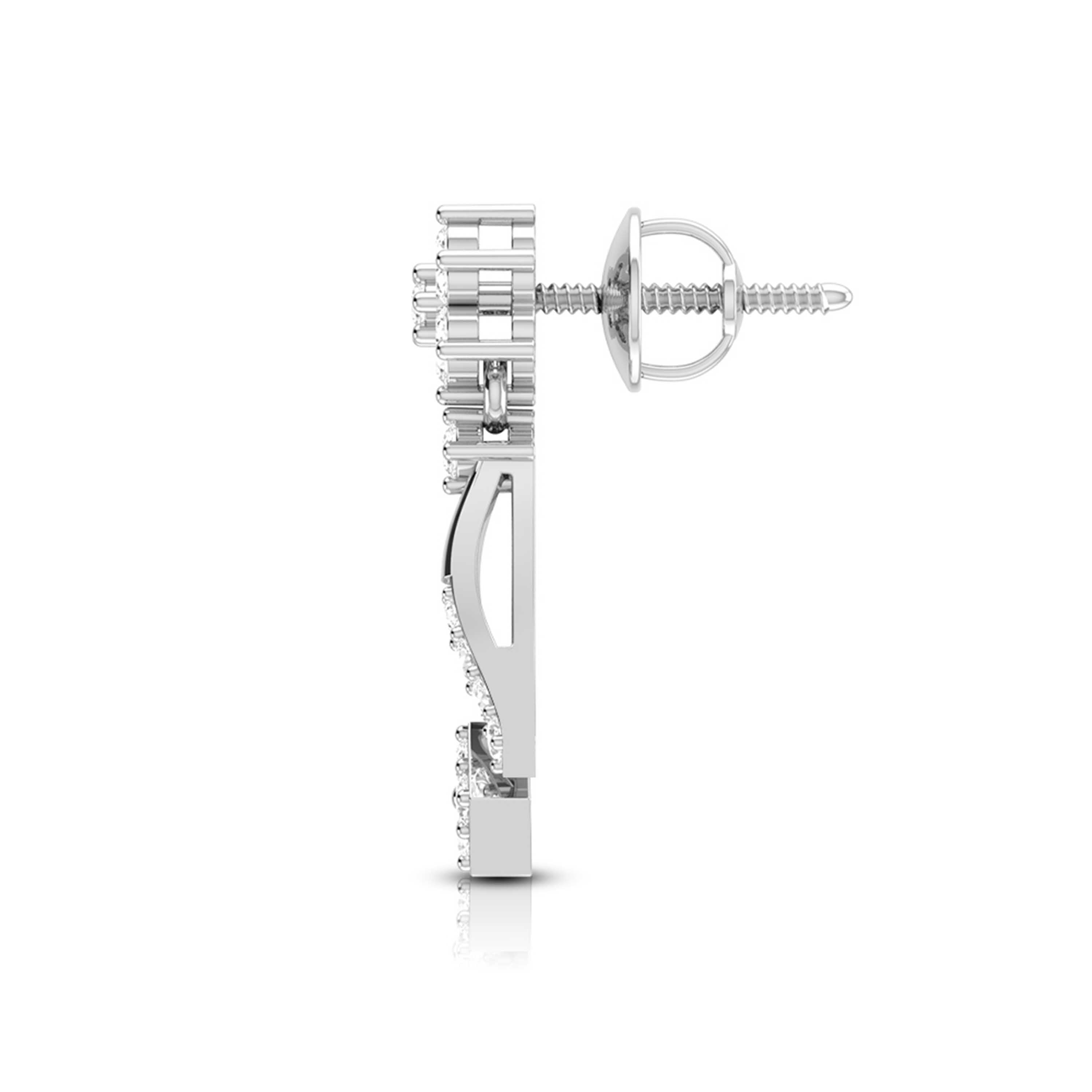 Daily wear earrings design Bilix Lab Grown Diamond Earrings Fiona Diamonds