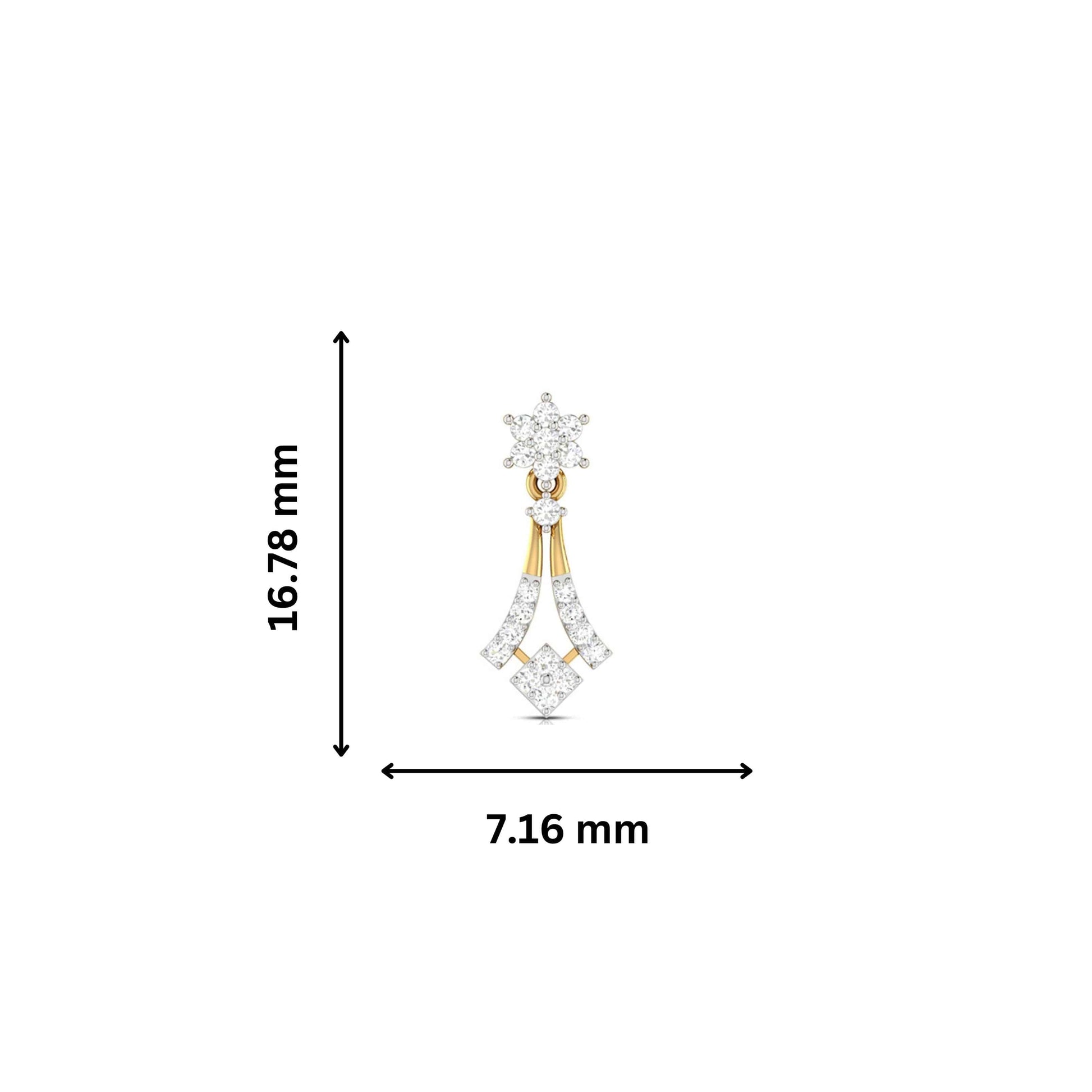 Daily wear earrings design Bilix Lab Grown Diamond Earrings Fiona Diamonds