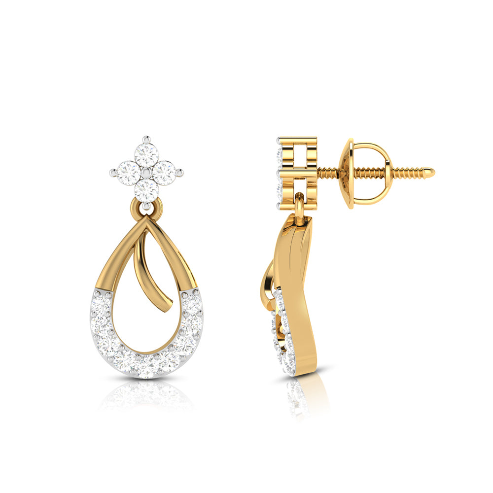 Load image into Gallery viewer, Fancy earrings design Conjecture Lab Grown Diamond Earrings Fiona Diamonds
