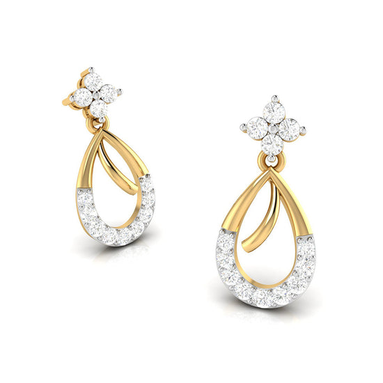 Load image into Gallery viewer, Fancy earrings design Conjecture Lab Grown Diamond Earrings Fiona Diamonds
