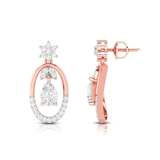 Load image into Gallery viewer, Earrings flower design Rhapsody Lab Grown Diamond Earrings Fiona Diamonds
