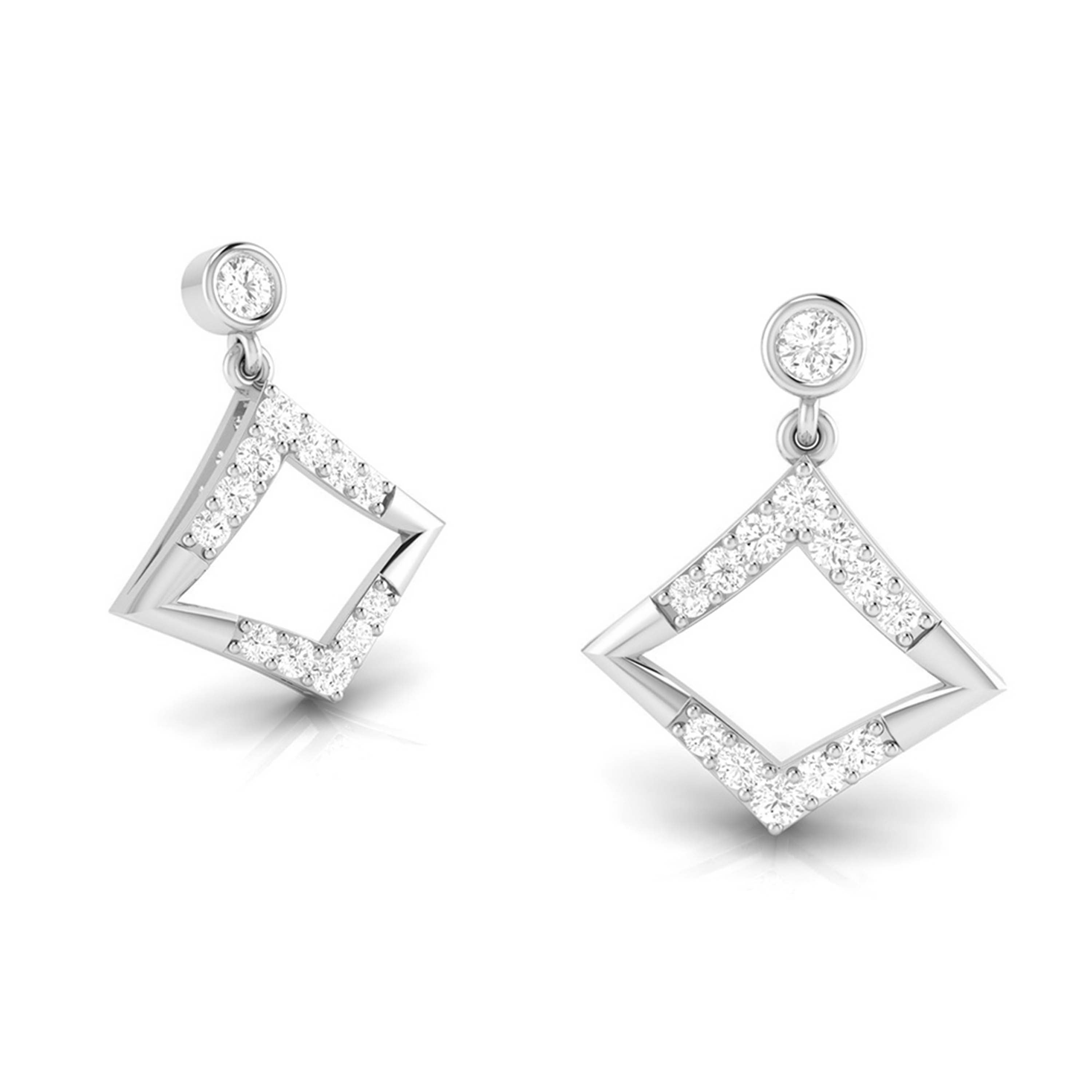 Fancy earrings design Sylvan Lab Grown Diamond Earrings Fiona Diamonds