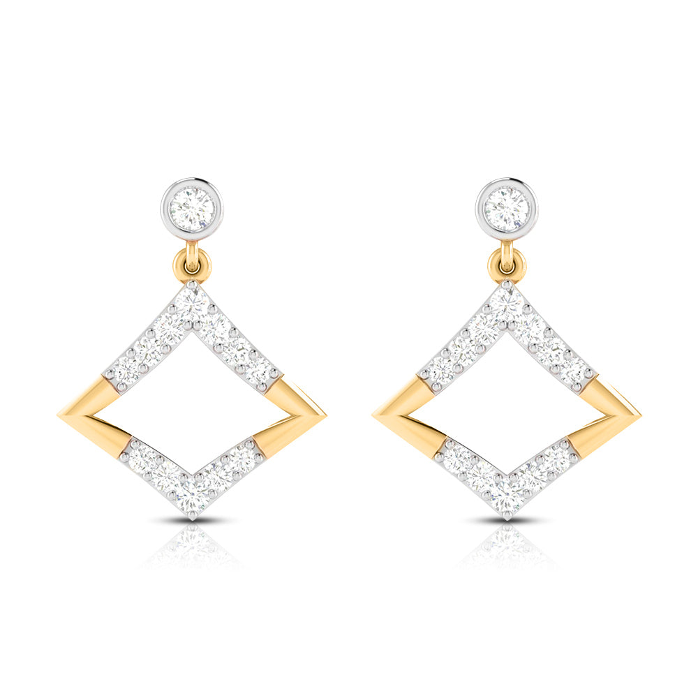 Fancy earrings design Sylvan Lab Grown Diamond Earrings Fiona Diamonds