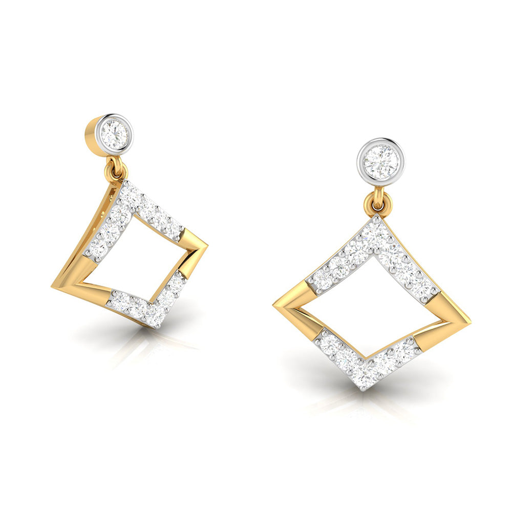 Fancy earrings design Sylvan Lab Grown Diamond Earrings Fiona Diamonds