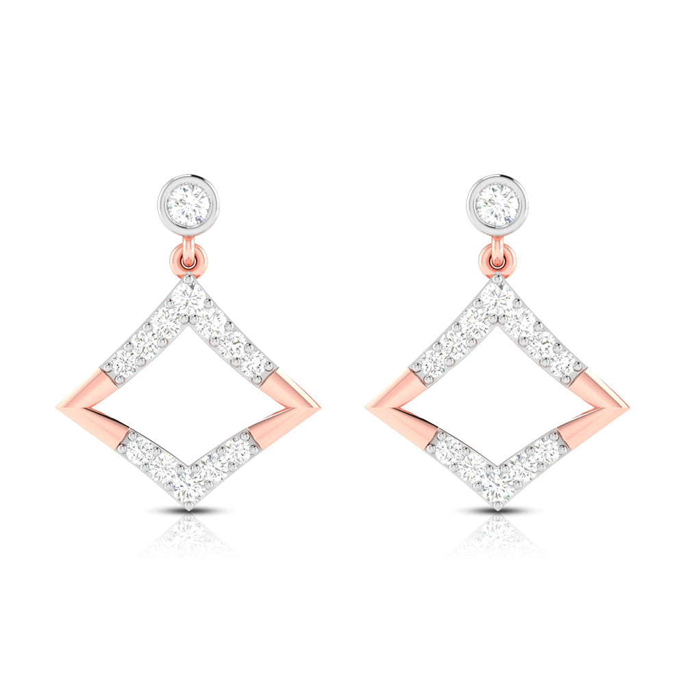 Fancy earrings design Sylvan Lab Grown Diamond Earrings Fiona Diamonds
