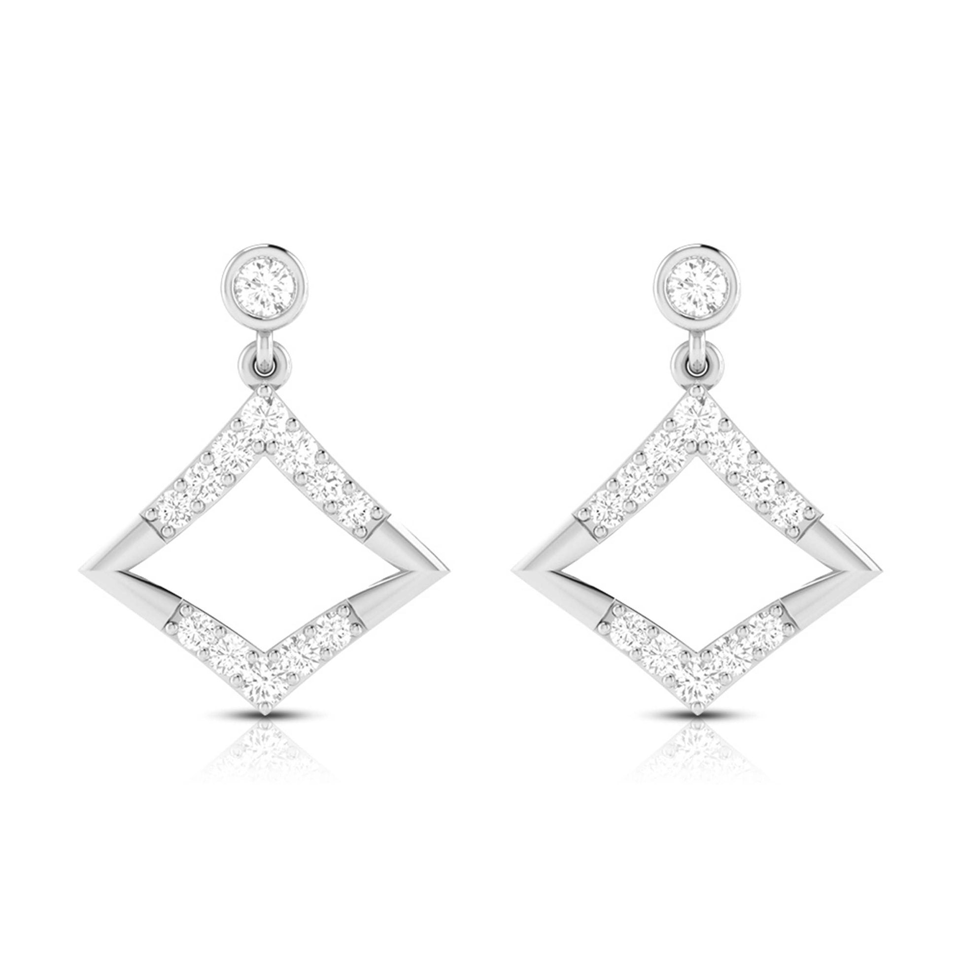 Fancy earrings design Sylvan Lab Grown Diamond Earrings Fiona Diamonds