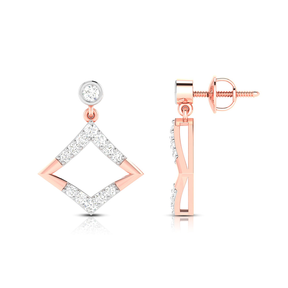 Fancy earrings design Sylvan Lab Grown Diamond Earrings Fiona Diamonds
