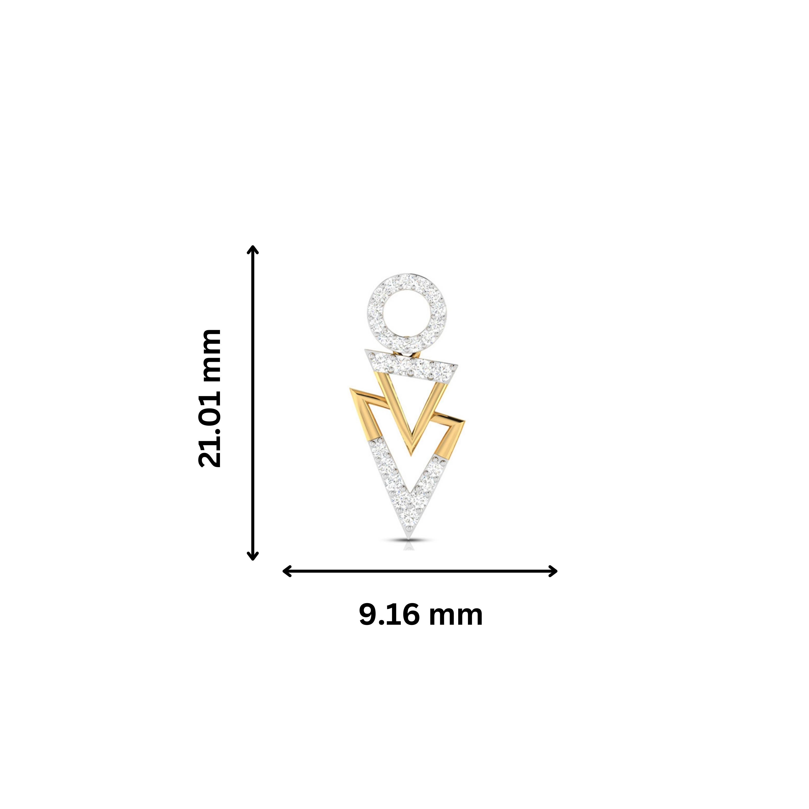 Daily wear earrings design Coniferous Lab Grown Diamond Earrings Fiona Diamonds