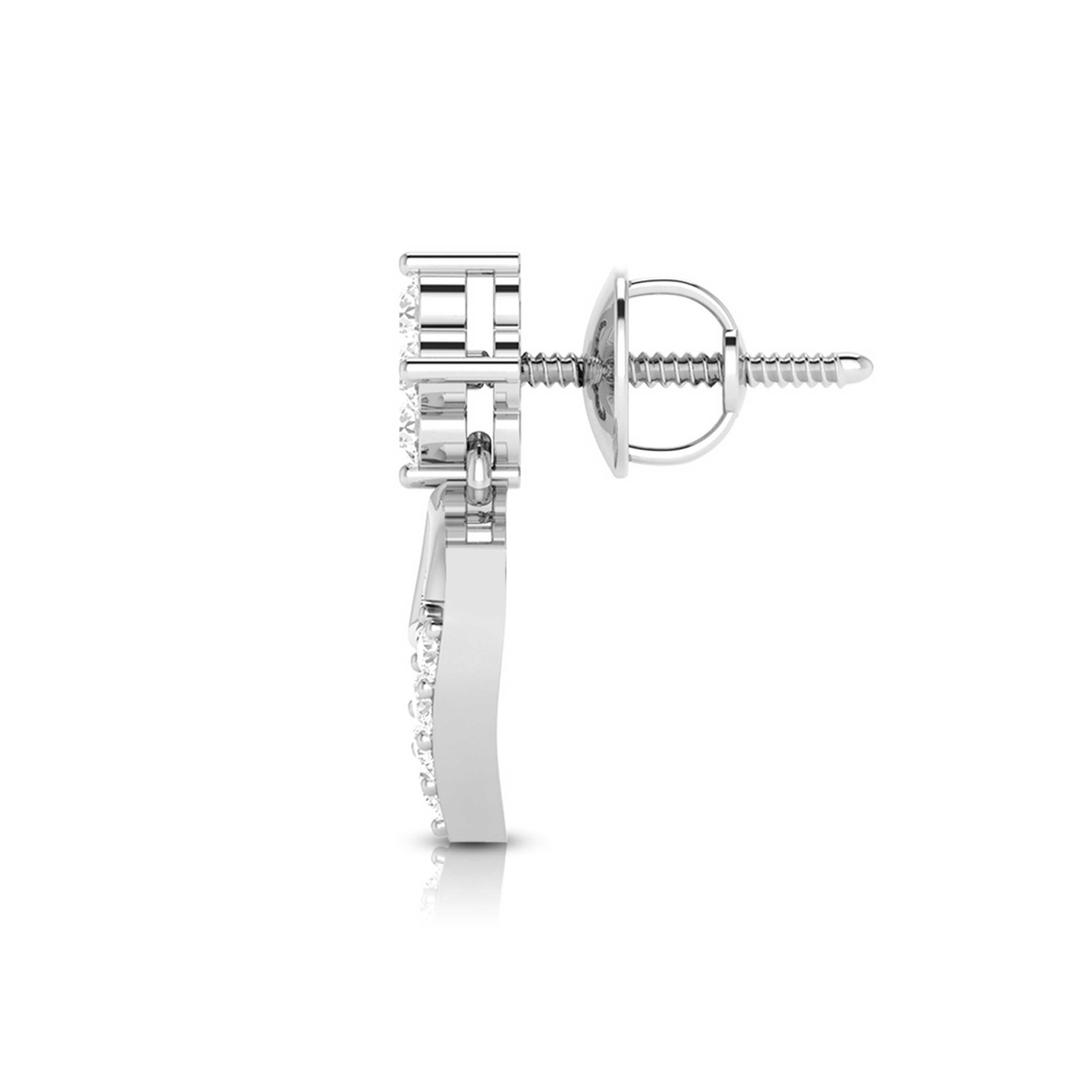 Daily wear earrings design Vintera Lab Grown Diamond Earrings Fiona Diamonds